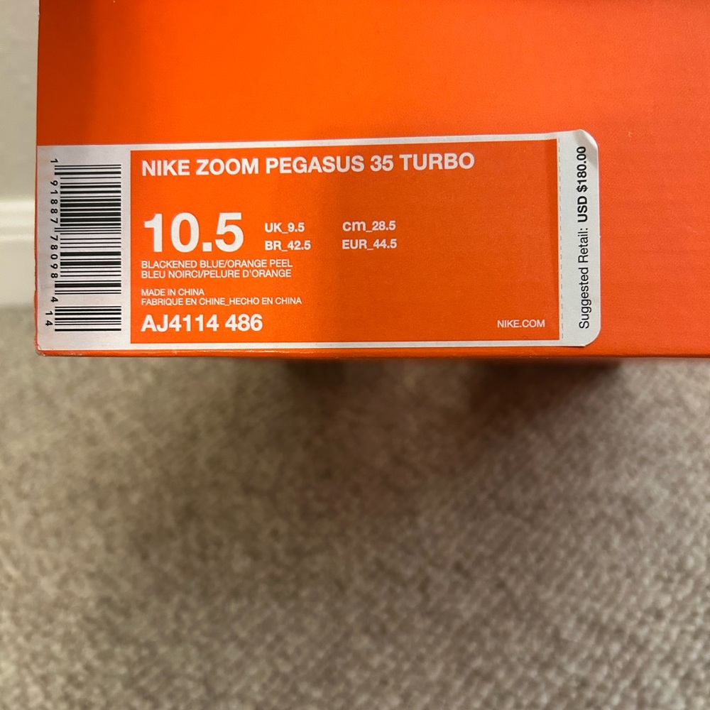 Nike Zoom Pegasus 35 Turbo, Men’s 10.5 - Picture 9 of 9